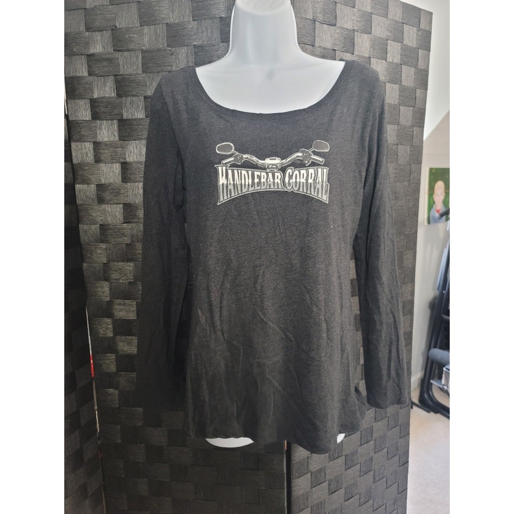 Handlebar Corral Long Sleeve Black T-shirt size Large